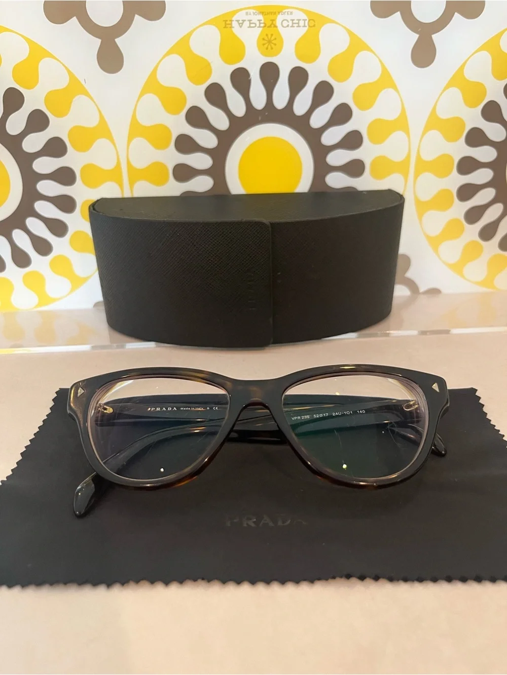 Prada Women’s Tortoiseshell Optical Glasses - Black/Brown